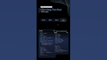 Glowing Navbar #css #coding #Glowing #gradienteffect #navbar #Website