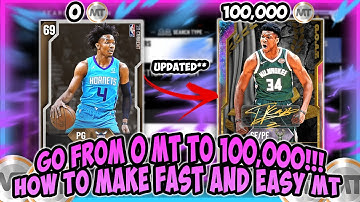 NBA2K20 - MAKE EASY AND FAST MT!!! GO FROM 0 MT TO 100K MT SUPER FAST!! BEST MT MAKING METHODS!!!