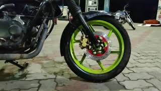 Modified pulsar with neon wheels | gost head lamp|| Davanagere |