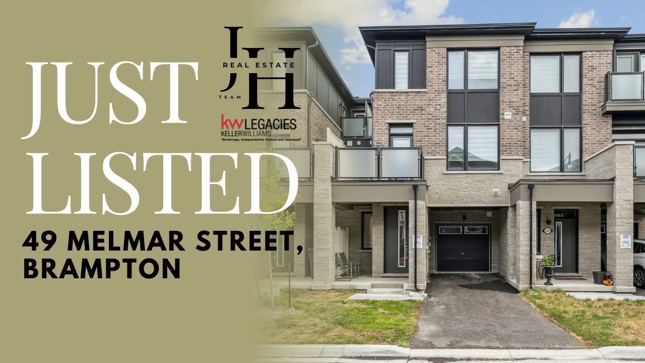 Just Listed! Stunning 3-Bed Townhome in Brampton | 49 Melmar St Tour
