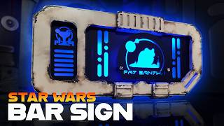 We Made An Awesome Star Wars Bar Sign With Wecreat Vision Pro