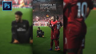 Photoshop Speed Art: Champions League Matchday Poster screenshot 3