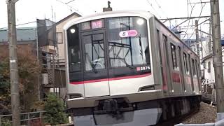 東急東横線5050系5176F白楽カーブ通過