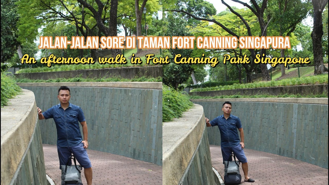 Jalan-jalan sore di taman Fort Canning Singapura | An afternoon walk in Fort Canning Park Singapore