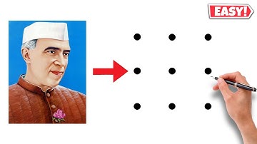 Jawaharlal Nehru Drawing From Dots, Children
