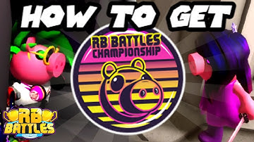 HOW TO GET THE NEW BADGE ON PIGGY! // RB BATTLES🏆