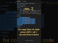 Top 4 VS Code Shortcuts | codingclash | #coding #programming