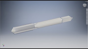 Học inventor cơ bản: Vẽ mũi taro ren M10 bằng inventor