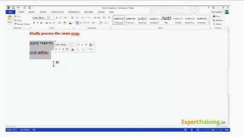 Text Cases   Ms word 2013part 11