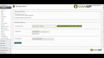 MainWP - Backup your WordPress Sites with MainWP