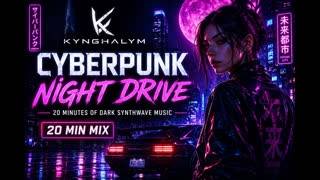 🔴 LIVE | Cyberpunk Night Drive Radio 🌃 Original Synthwave by KYNGHALYM | Coding • Gaming • Focus