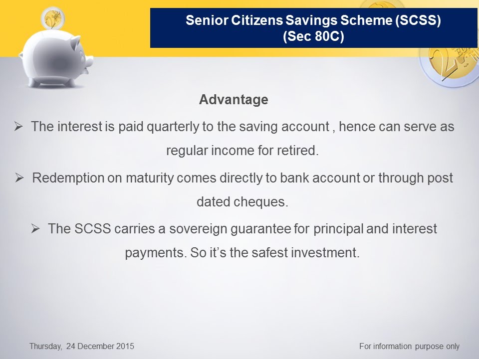 Senior Citizens Savings Scheme (SCSS) (How to save Tax ? (Part-5))