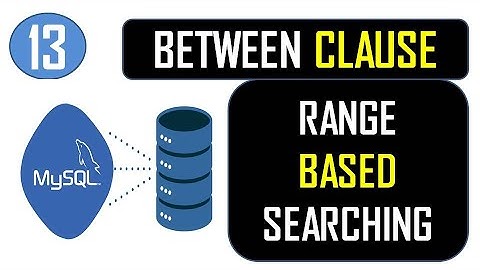MySQL BETWEEN & NOT BETWEEN Operator in Hindi | How to filter records in Mysql on the basis of range