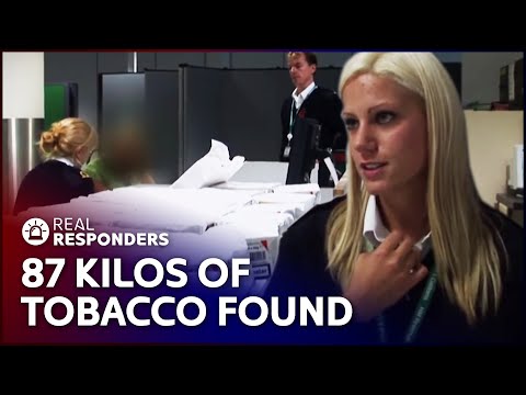 Passenger Attempts To Smuggle 87 Kilos Worth Of Tobacco | Customs | Real Responders