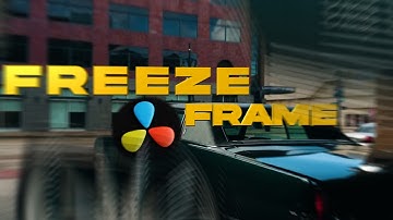 DaVinci Resolve Freeze Frame Tutorial That Will Blow Your Mind!