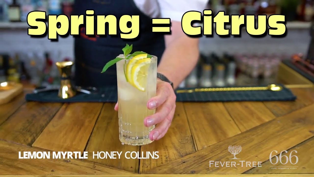 Lemon Myrtle Honey Collins Cocktail Recipe