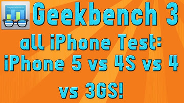 Geekbench 3 Benchmark Speed Performance Test ! iPhone 5 vs iPhone 4S vs iPhone 4 vs iPhone 3GS!