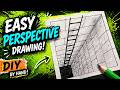 Easy Perspective Drawing Tutorial 🔥 DIY 3D Hole Art (Step by Step)