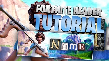 How to make a Fortnite Header in Photoshop/Photopea [EASY]