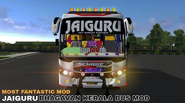 JAIGURU BHAGAVAN Bus Mod In Bus Simulator Indonesia - Bussid Bus Mod - Bussid New Mods - #bussidmod