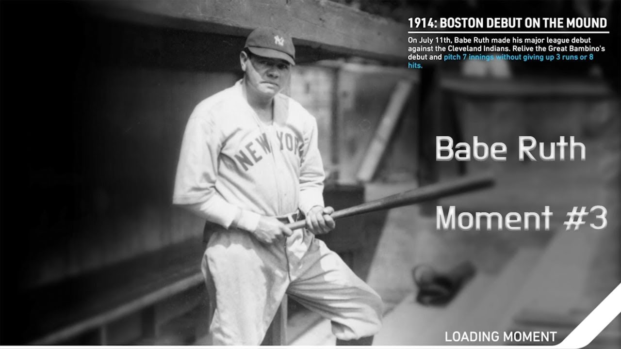 MLB THE SHOW 19 MOMENT Babe Ruth #3 (1919 : THE HR RECORD) - YouTube