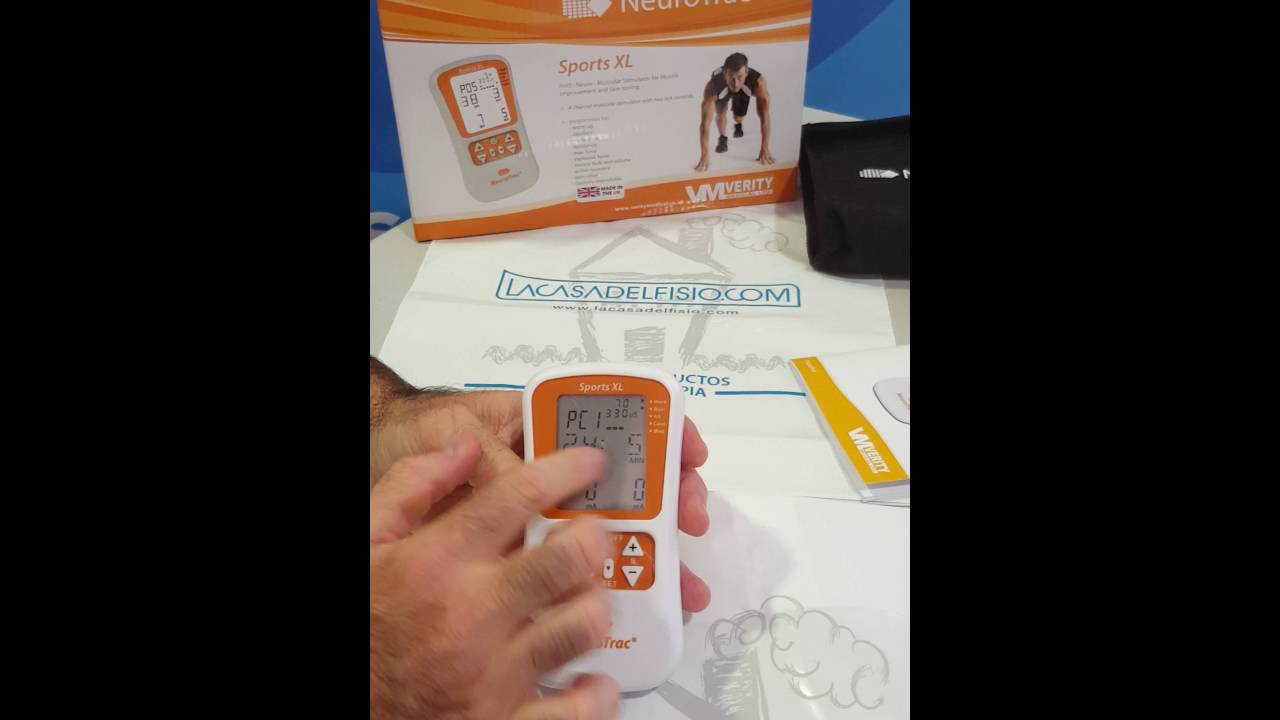 Neurotrac sports xl: electroestimulador con cuatro canales y