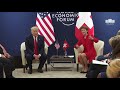 President Trump Participates in a Bilateral Meeting with the President of the Swiss Federation