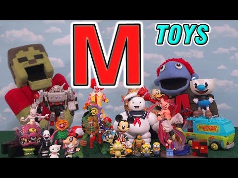 Toys Starting with Letter M - Zombie Steve in Alphabet Land?! - (Featuring Alphabet Bunch!)