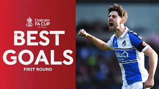 Long Range Volleys \& Top Bins Rockets 🚀 Best First Round Goals | Emirates FA Cup 2021-22