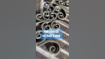 Rèn phôi cổng sắt mỹ thuật 2 cánh. #phukiensatmythuat #phukiensat #phukiencongsatmythuat