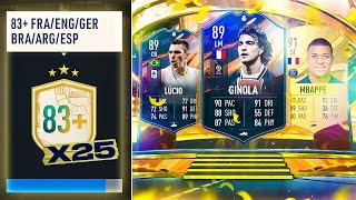 FIFA 23 25 x Guaranteed 83+ World Cup Nation Upgrade Packs!