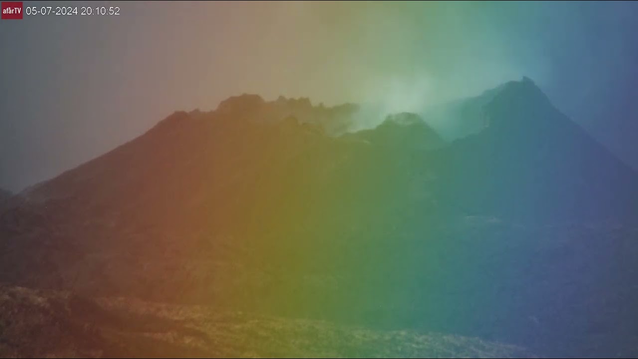 May 7, 2024: Rare Rainbow Filter at the Iceland Volcano