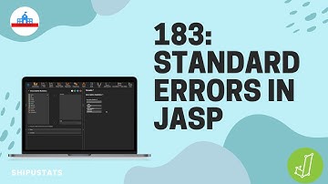 183: Standard errors in JASP