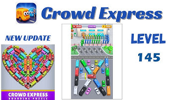 Crowd Express Level 145 Walkthrough 🚦 | Step-by-Step Solution | Go Answer