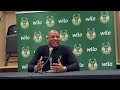 Milwaukee Bucks head coach Doc Rivers speaks to reporters pre Bucks vs Indiana Pacers March 11, 2025
