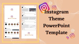 Instagram Theme PowerPoint Template Free🍑 || ppt#71✨