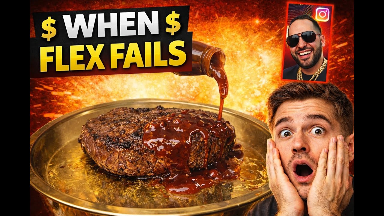 Steak on Gold and BBQ Sauce — The Sad Flex