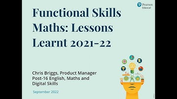 Functional Skills Maths Lessons Learnt 2021-22 | October 2022