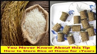 How to STORE RICE at home Minimum Two Years without Insects and Warms
