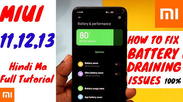 Redmi Mobile Battery Draining Problem Solved || How To Fix Battery Draining In MIUI || #battery