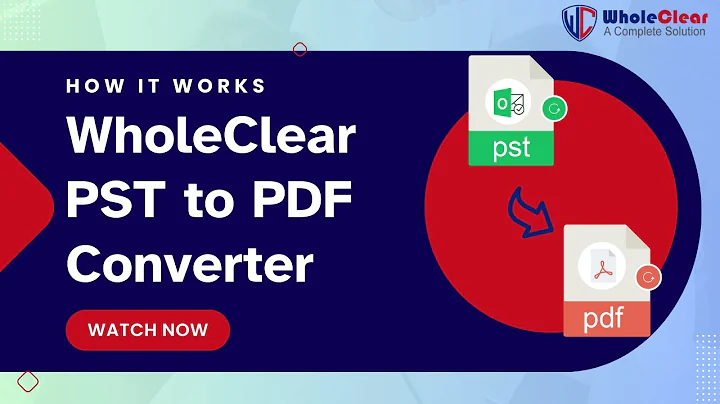 How WholeClear PST to PDF Converter Works – Secure & Fast Outlook Email to PDF Conversion