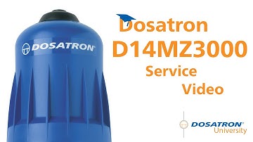 Dosatron D14MZ3000 - 14 GPM - Service Video