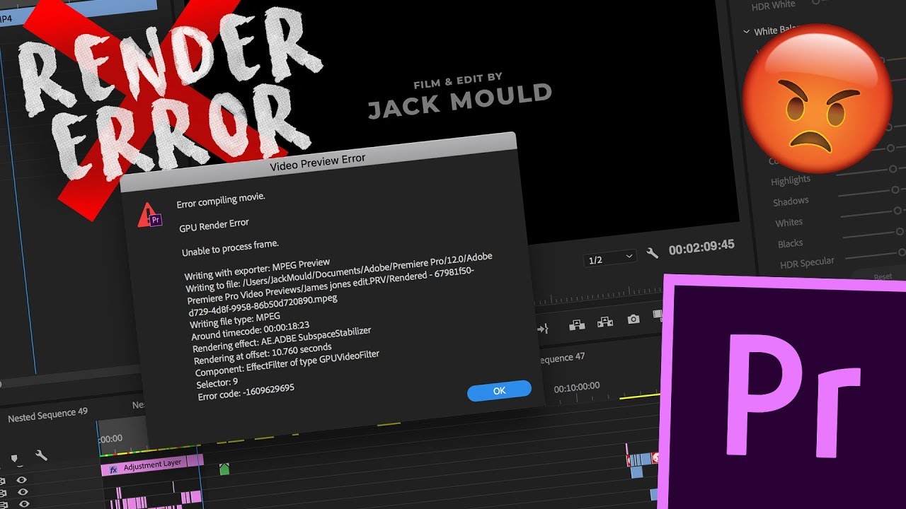 Premiere Pro GPU Render "HOW TO FIX"... -
