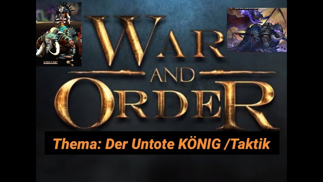  War  and Order Deutsch Der Untote K nig  Taktik Neue 