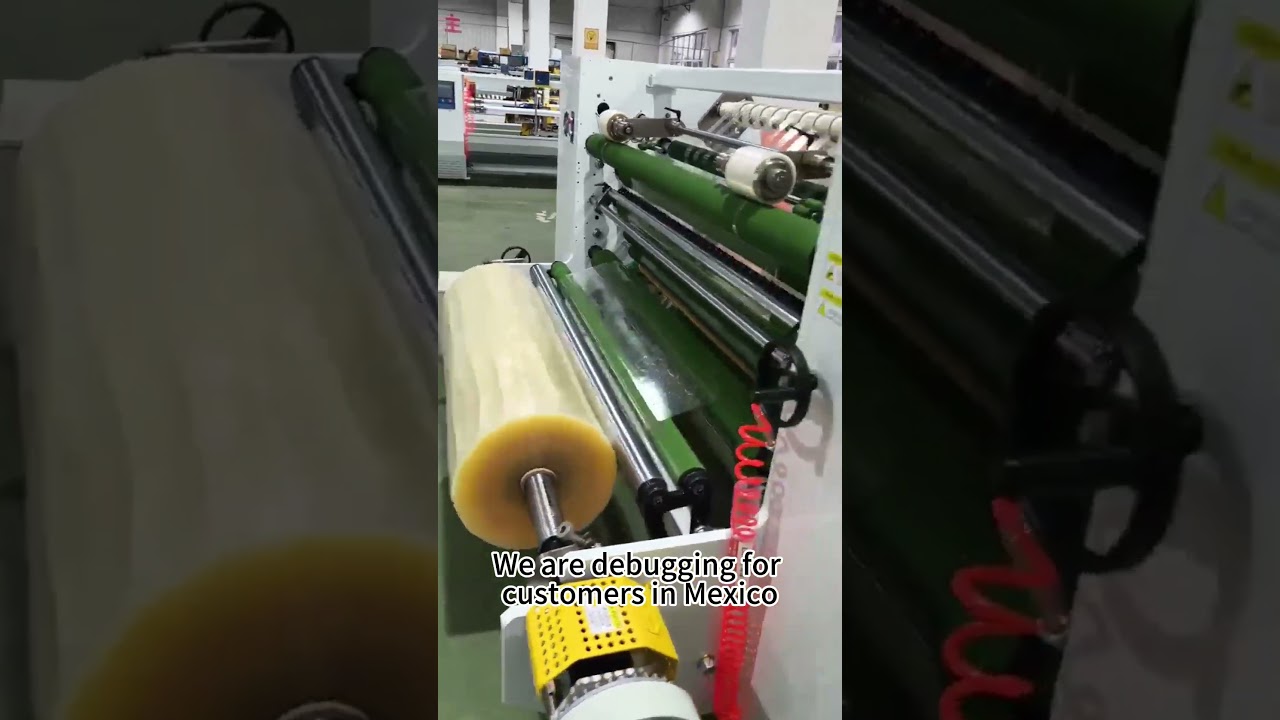 Koli Bandı Dilimleme Makinesi,Bant Dilimleme Makinesi, bant üretmek için özel şaftlar kullanır