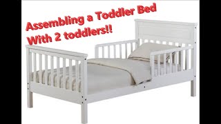 Assembling a  Wal-Mart Toddler Bed - Where We Are #toddler #diy