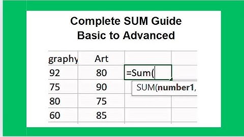 Excel SUM Function Complete Guide - Basic to Advanced (SUMIF, SUMIFS, SUMPRODUCT)