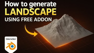 How to Generate Realistic Landscapes in Blender | Free Addon Tutorial