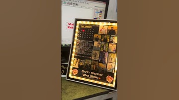 Birthday Led Magic Mirror Photo Frame •✓nikkah Photo Frame •✓New born Baby birthday frame •✓