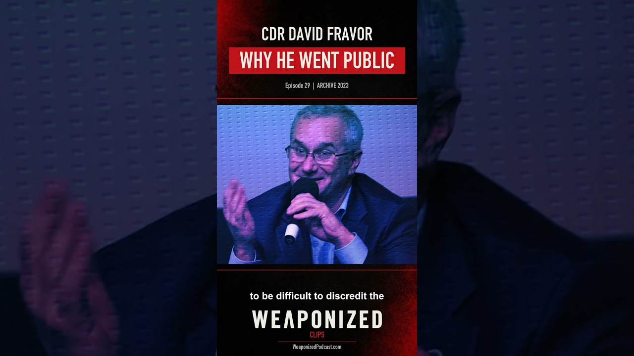 Why CDR David Fravor spoke publicly about the Tic Tac UFO